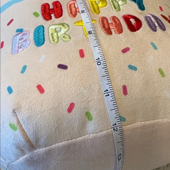 Happy Birthday Cake Plush with Sprinkles Sqishmallow - Picture 3 of 5